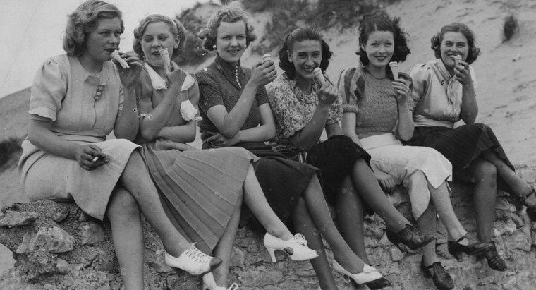 O que as mulheres vestiam durante a década de 1930?