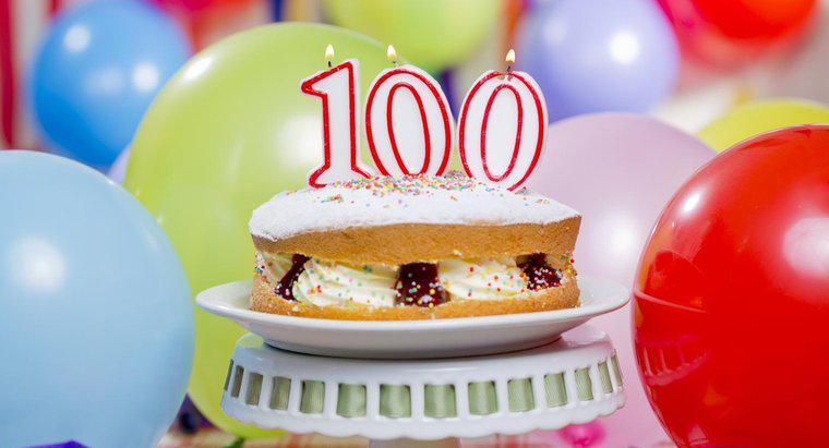 O que é um presente tradicional para o 100º aniversário?