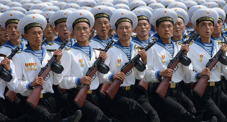 Qual é o tamanho da Marinha da Coréia do Norte?