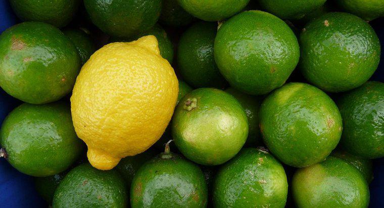 Quais são as diferenças entre limões e limas?
