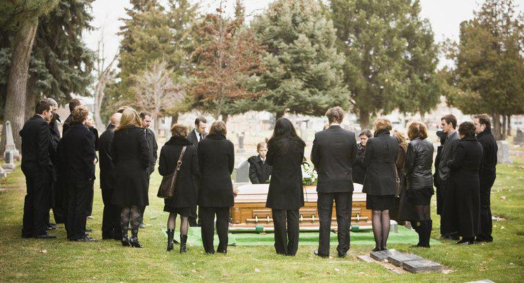 Como você escreve um anúncio de funeral?