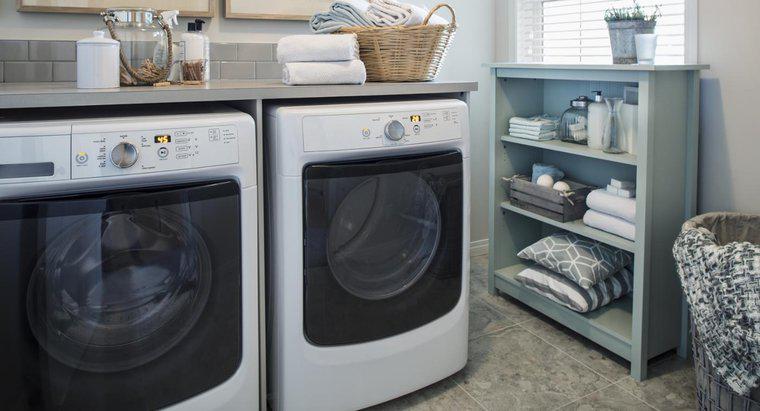 Qual é o tamanho padrão de uma lavadora e secadora?