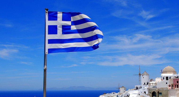 O que significam as cores da bandeira grega?