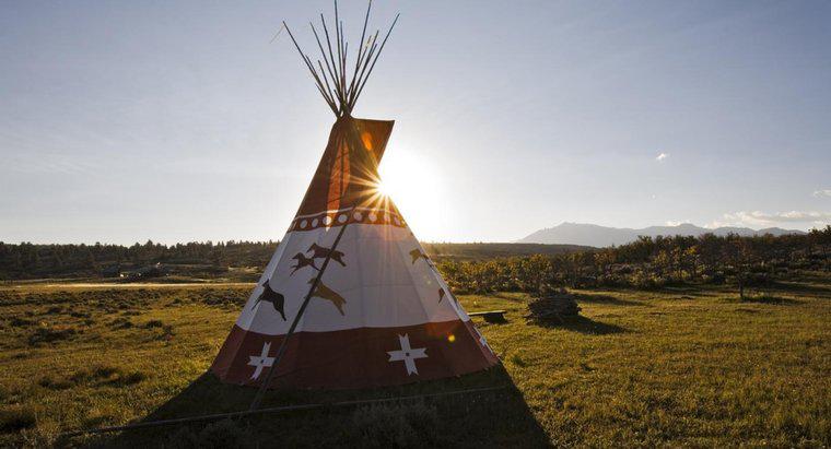Como eram as casas dos índios Blackfoot?