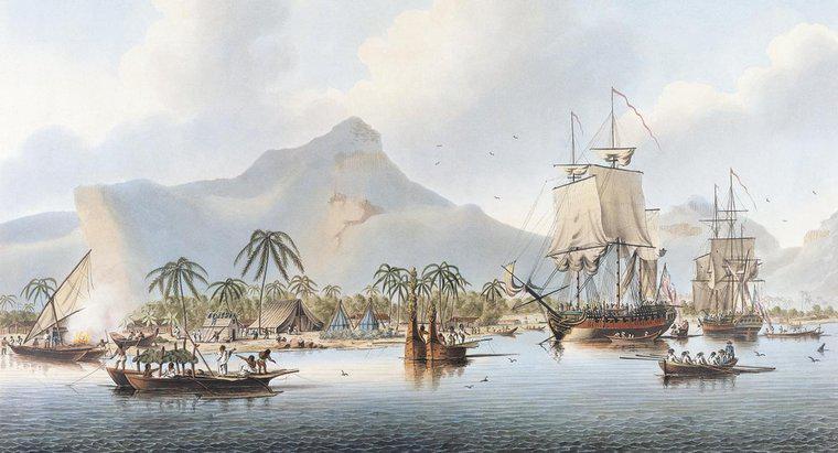 Quais países o capitão James Cook descobriu?