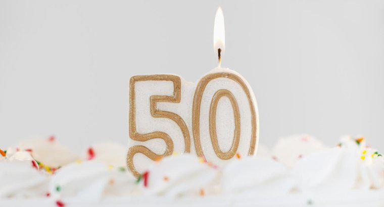 Quais são as ideias para comemorar um aniversário de 50 anos?