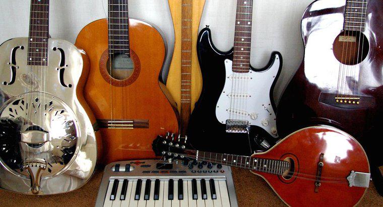 Quais são os cinco tipos de instrumentos musicais?