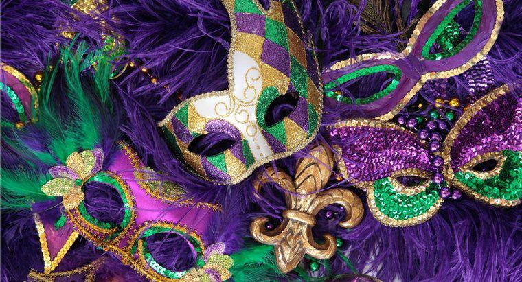 O que as cores do Mardi Gras simbolizam?