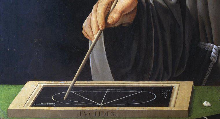 Quais são as três contribuições para a matemática de Euclides?