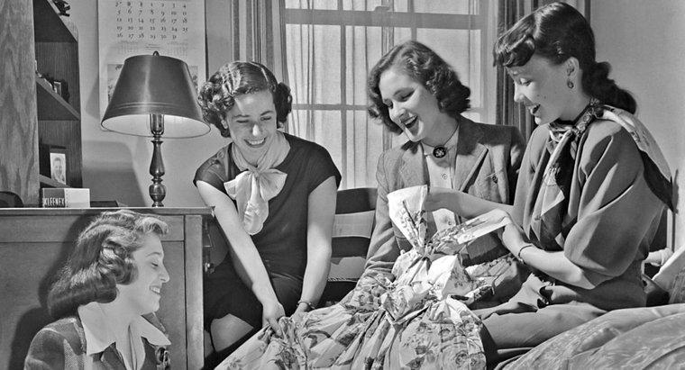 O que as meninas vestiam na década de 1940?
