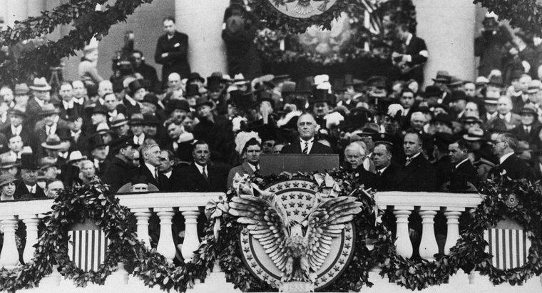 O que FDR prometeu em seu primeiro discurso inaugural?