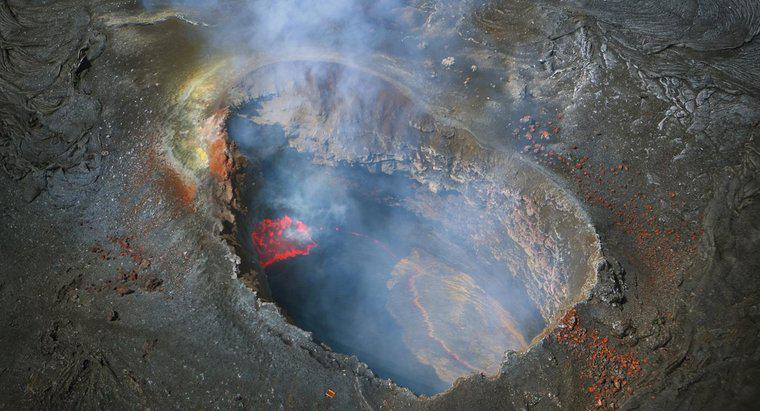 O que é um respiradouro principal em um vulcão?