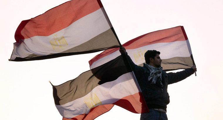 O que representam as cores da bandeira egípcia?