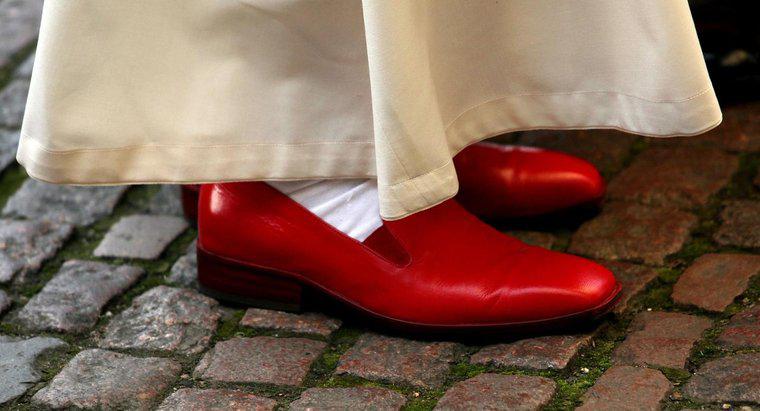 De que cor são os sapatos do Papa?