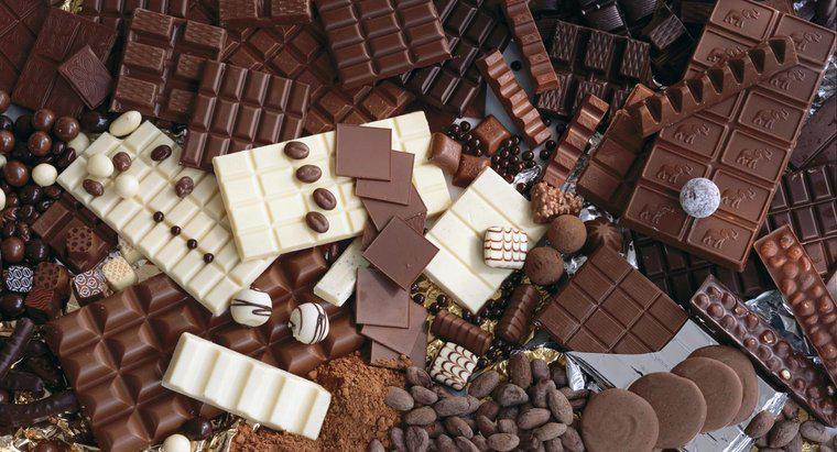Quais são os exemplos de nomes de barra de chocolate?