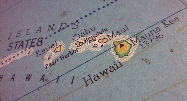Onde o Havaí está localizado no mapa?