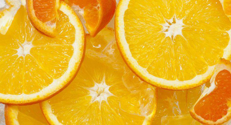 Você pode congelar laranjas?