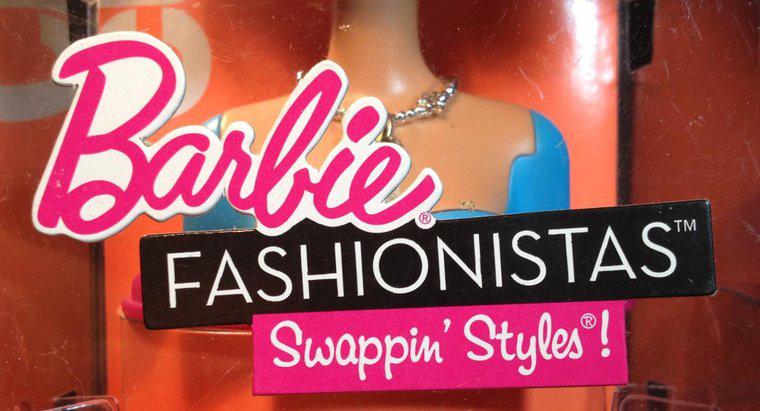 Qual fonte está mais próxima do logotipo da Barbie?