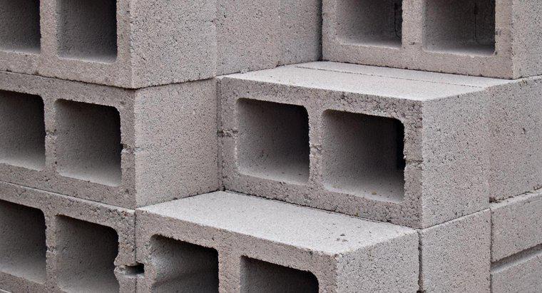 Qual é o peso de um bloco de concreto?