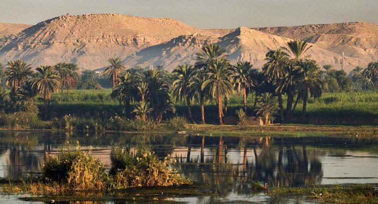 Onde morava a maioria dos antigos egípcios?