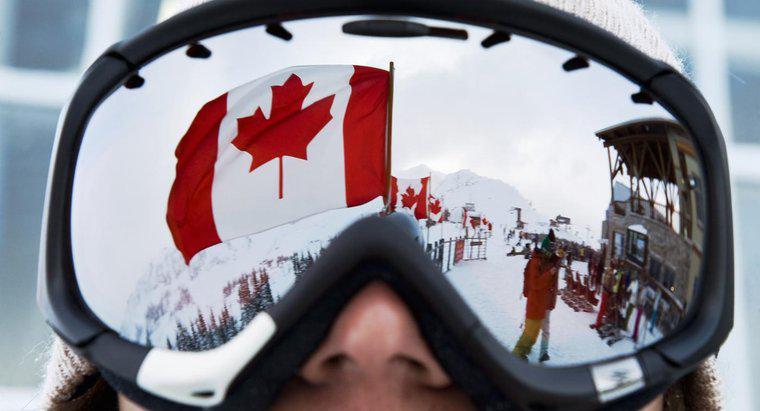 O que as cores da bandeira canadense representam?