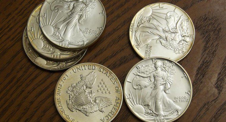 Quando a casa da moeda dos EUA parou de produzir moedas de prata pura?