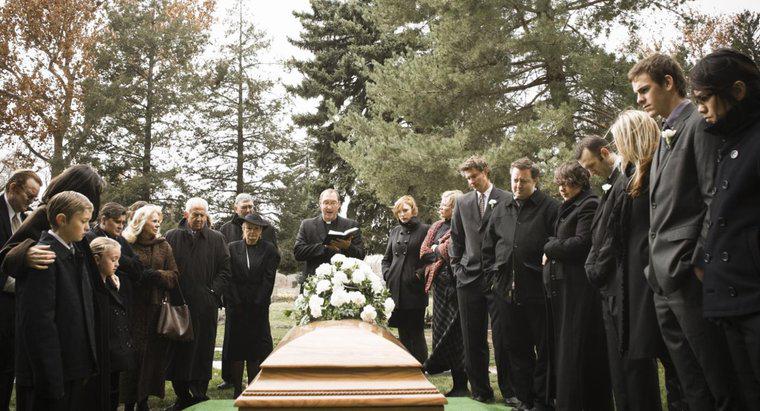 Como você deve expressar um reconhecimento fúnebre?