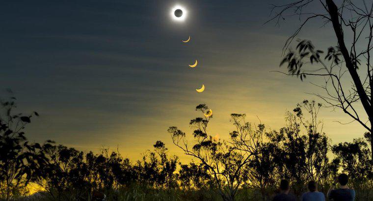 Por que a totalidade durante um eclipse solar não é alcançada?