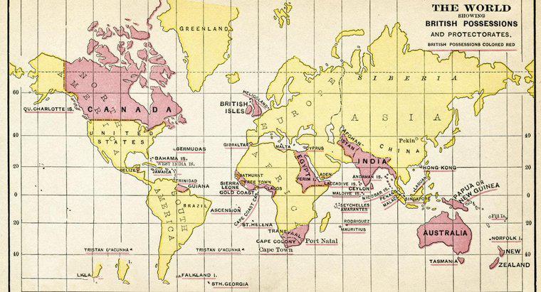 Quais eram os países do Império Britânico?