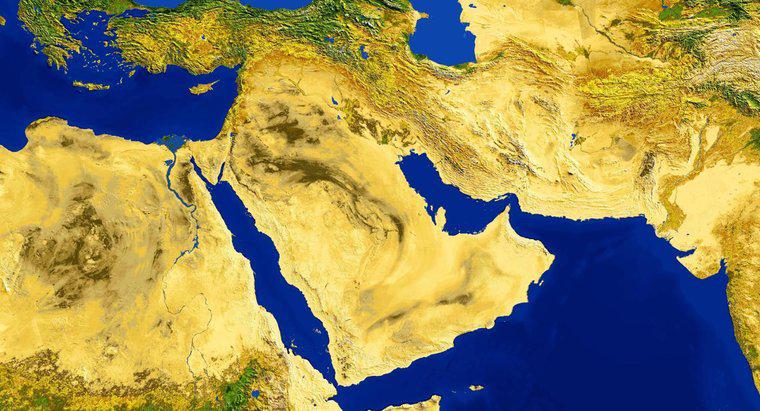 Onde está localizado o Oriente Médio?