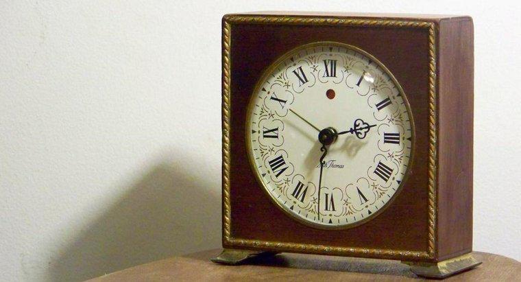 Quais são as instruções para um relógio Seth Thomas?