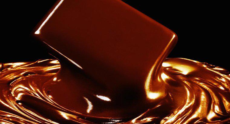 Qual é o ponto de fusão do chocolate?