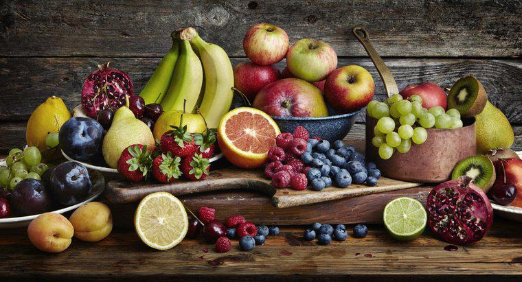 Quais são algumas frutas com alto teor de açúcar?