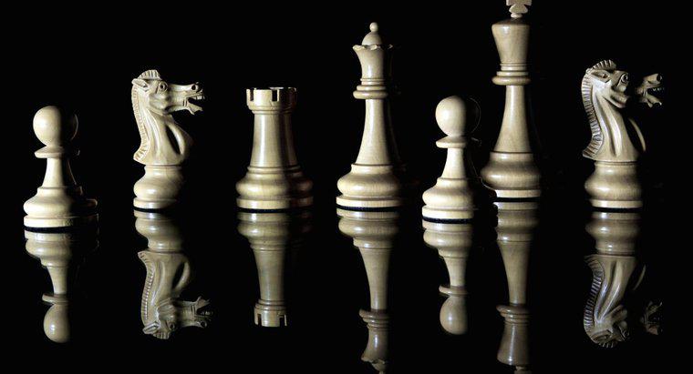 Quais são os nomes de todas as peças de xadrez?