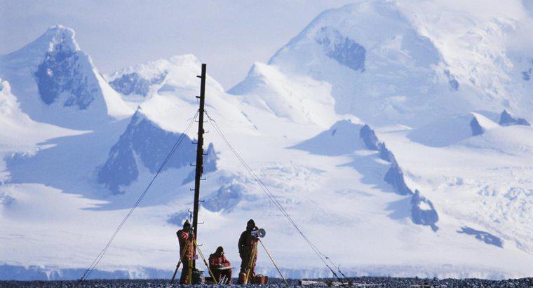 Que tipos de coisas os cientistas estudam na Antártica?