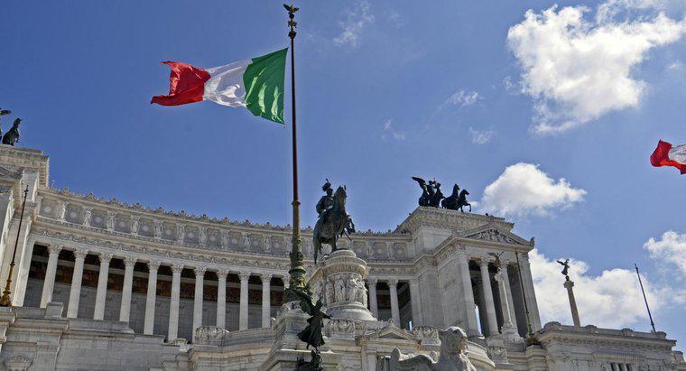 O que representam as cores da bandeira italiana?