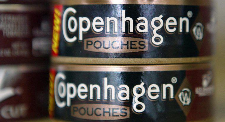 Que tipos de tabaco sem fumaça Copenhague produz?