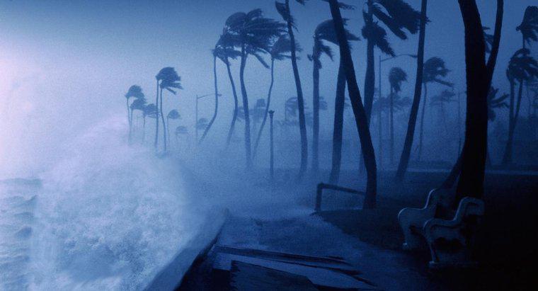 Qual é a velocidade mínima dos ventos do furacão?