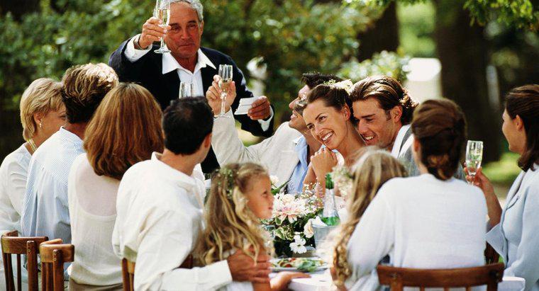 Quais são as características de um discurso de boas-vindas de casamento?
