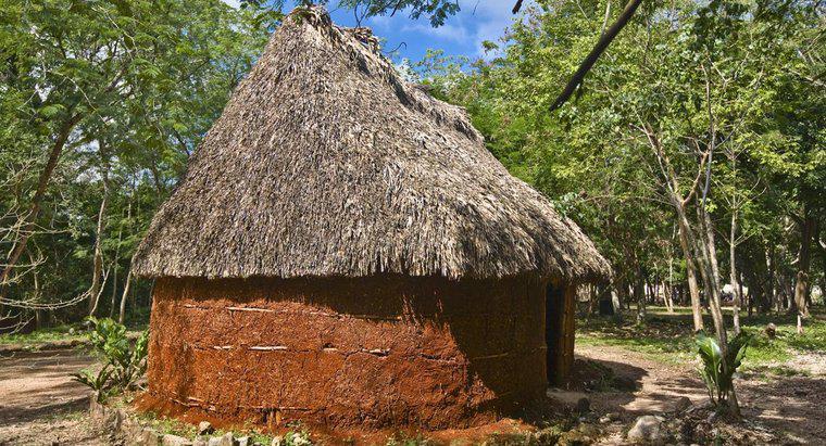 Como os maias fizeram seu abrigo?
