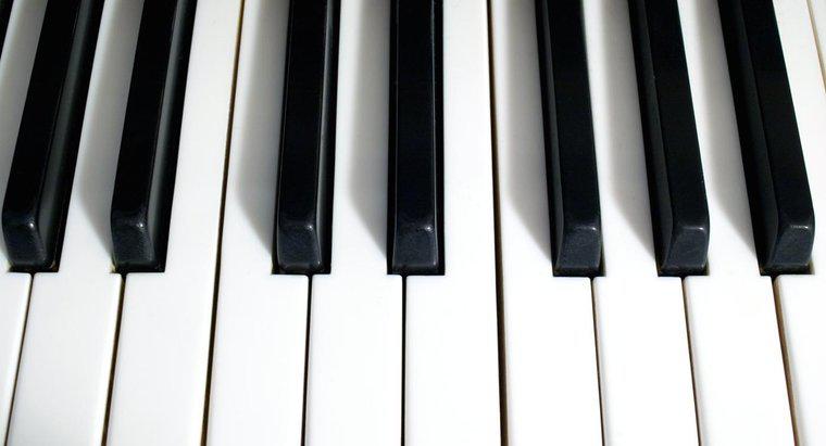 De que são feitas as teclas de piano?