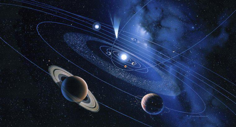 A que distância está Saturno do Sol?