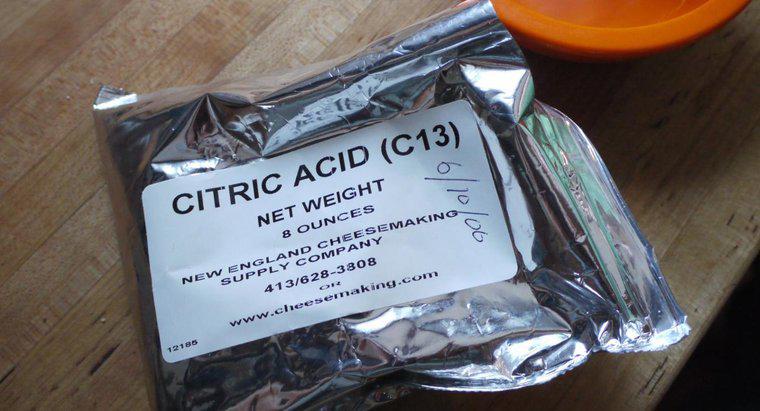 Qual é o pH do ácido cítrico?