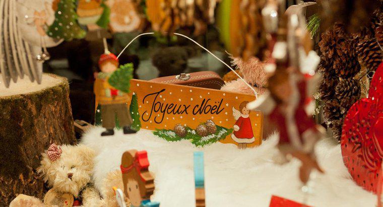 Qual é a principal decoração de Natal da França?