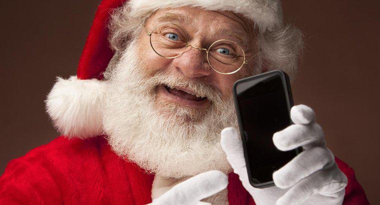 Uma criança pode enviar uma mensagem de texto para o Papai Noel?
