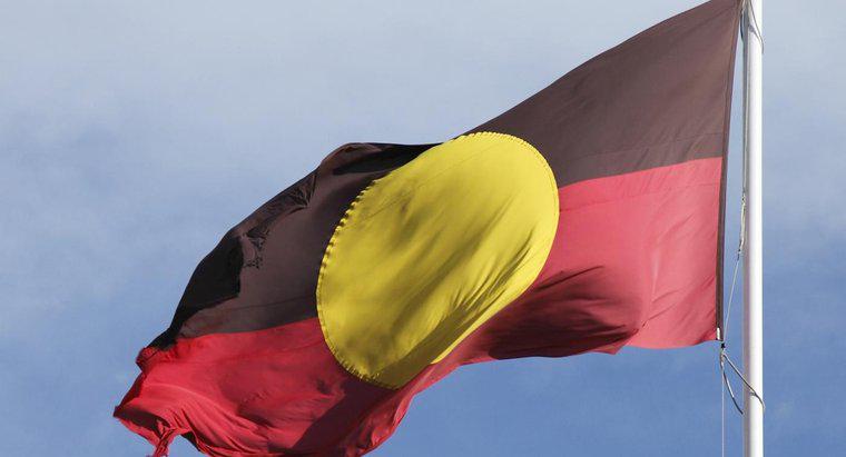 O que a bandeira aborígine representa?