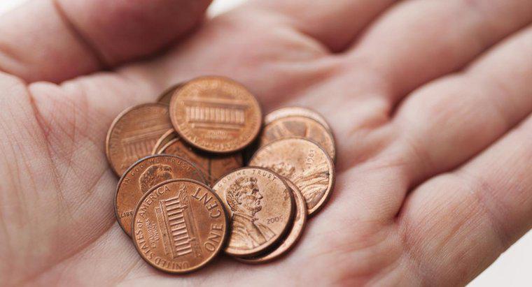 Qual é o valor médio de um centavo desde 1944?