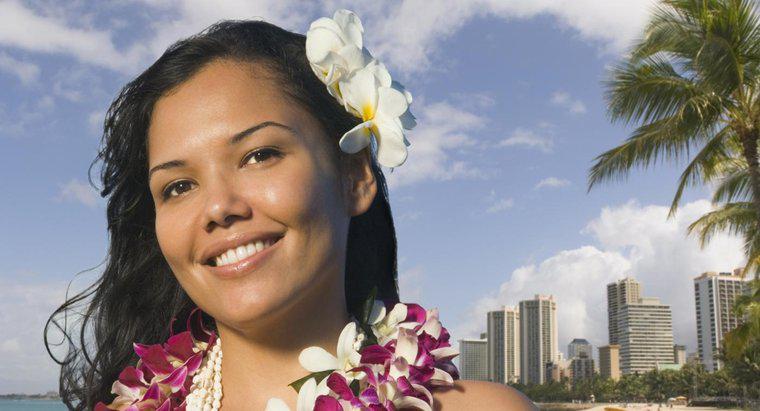 Qual é o significado da tradição havaiana de usar uma flor atrás da orelha?