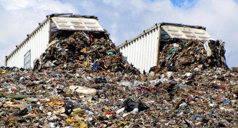 Quais são os problemas com o enterro de resíduos em aterros sanitários?