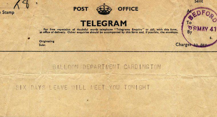 Como funciona um telegrama?